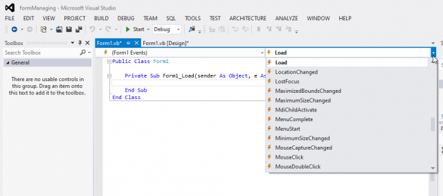 vb.net tutorial form properties