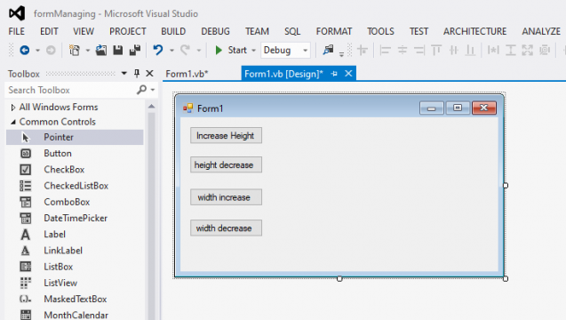 vb.net tutorial form properties