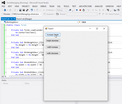 vb.net tutorial form properties