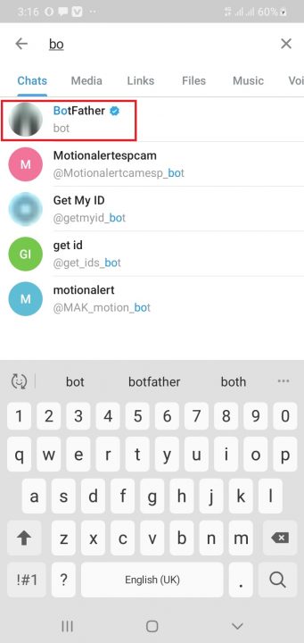 ESP8266 with Telegram