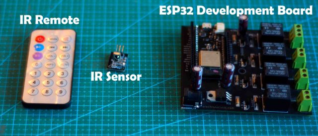 ESP32 Home Automation using IR Remote