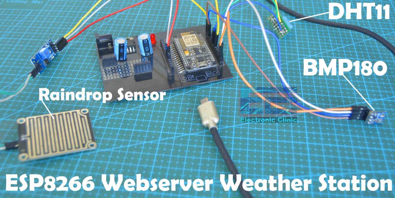 ESP8266 webserver weather station