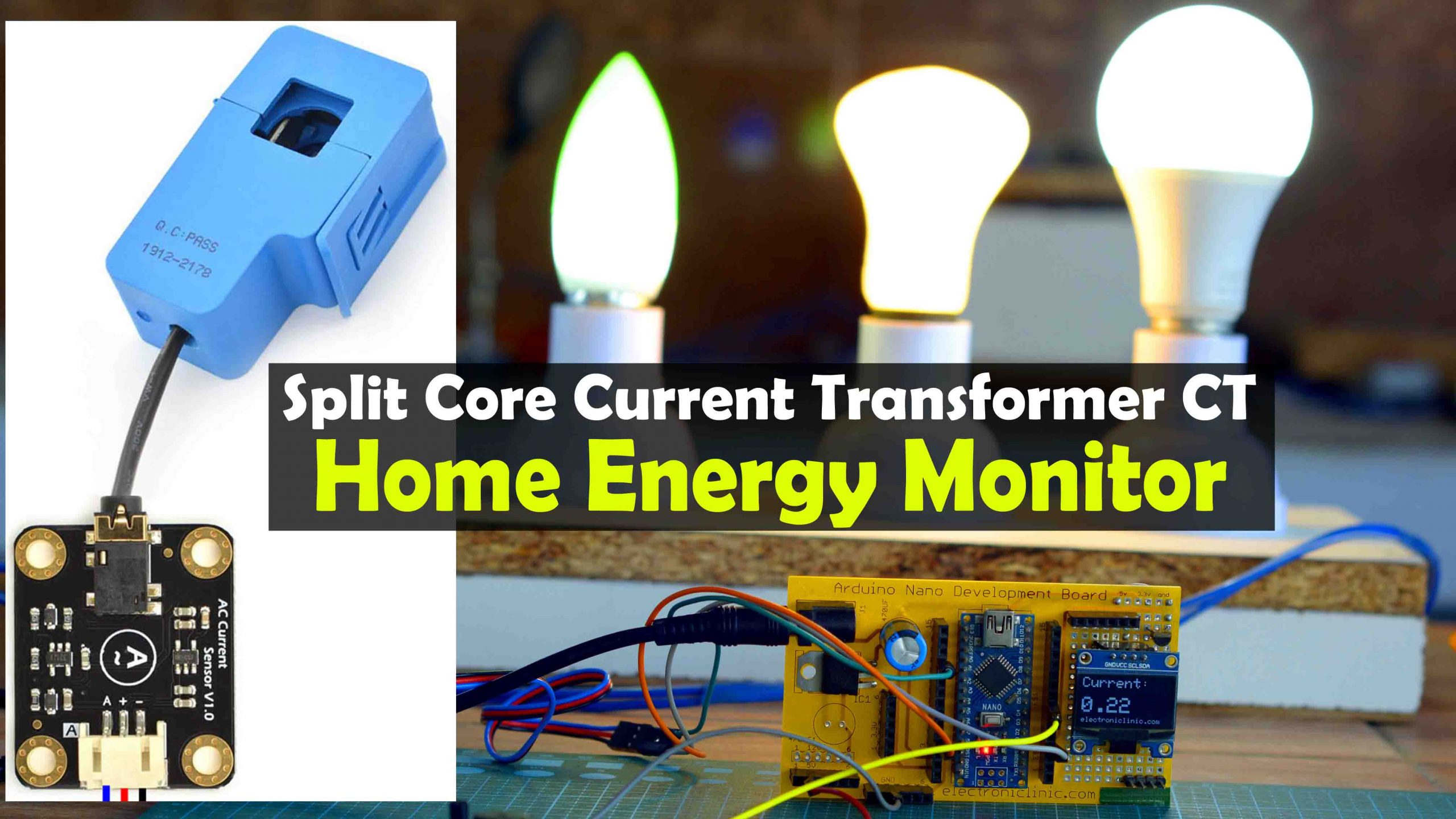 Arduino Split Core Current Transformer