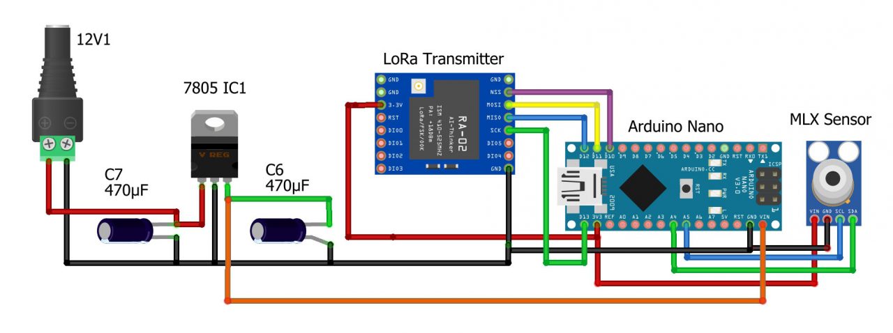 MLX90614 Arduino LoRa