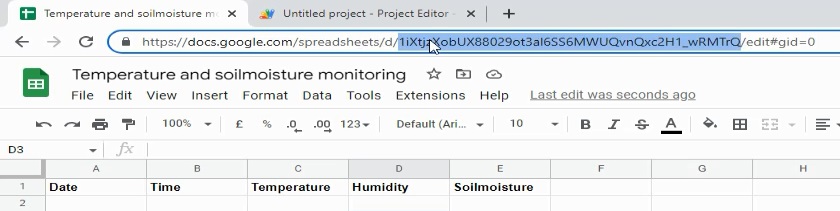 Google spreadsheet to ESP8266