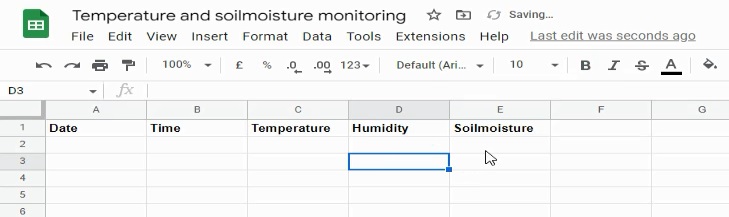 Google spreadsheet to ESP8266