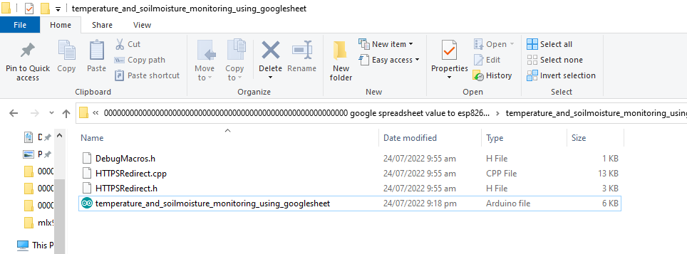 Google spreadsheet to ESP8266