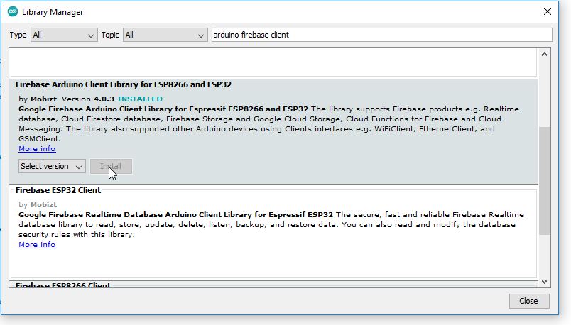 Firebase ESP8266