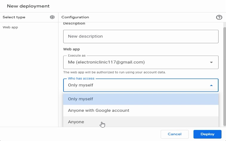 Google spreadsheet to ESP8266