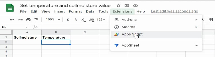 Google spreadsheet to ESP8266