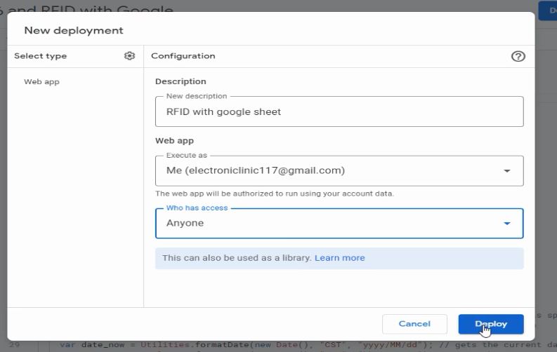 ESP8266 PN532 RFID, and Google Spreadsheet