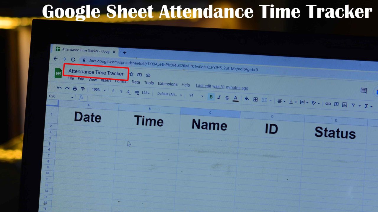 Google sheet attendance time tracker using biometric sensor and esp8266