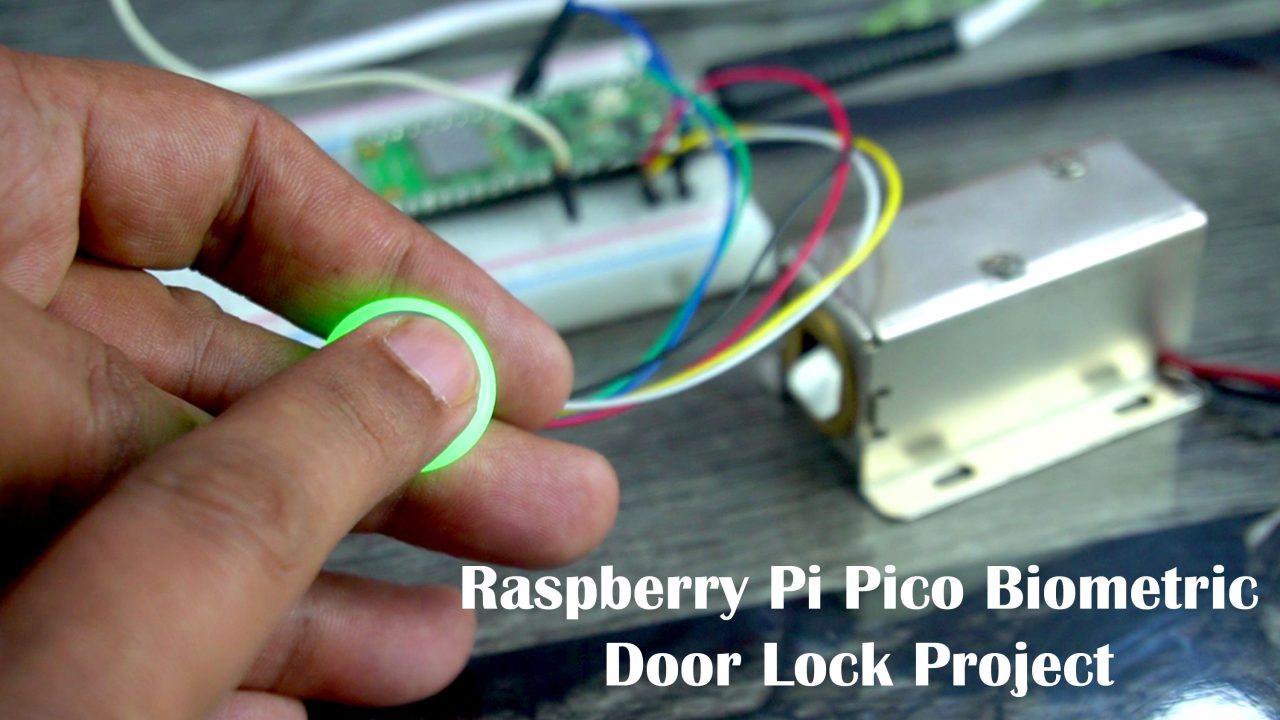 Raspberry-Pi-Pico-Biometric fingerprint door lock project r557