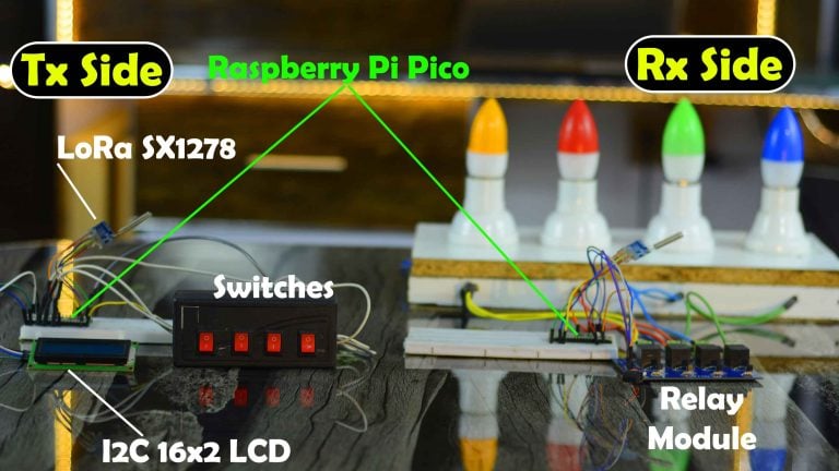 LoRa and Raspberry Pi Pico W based Home Automation Project with Feedback