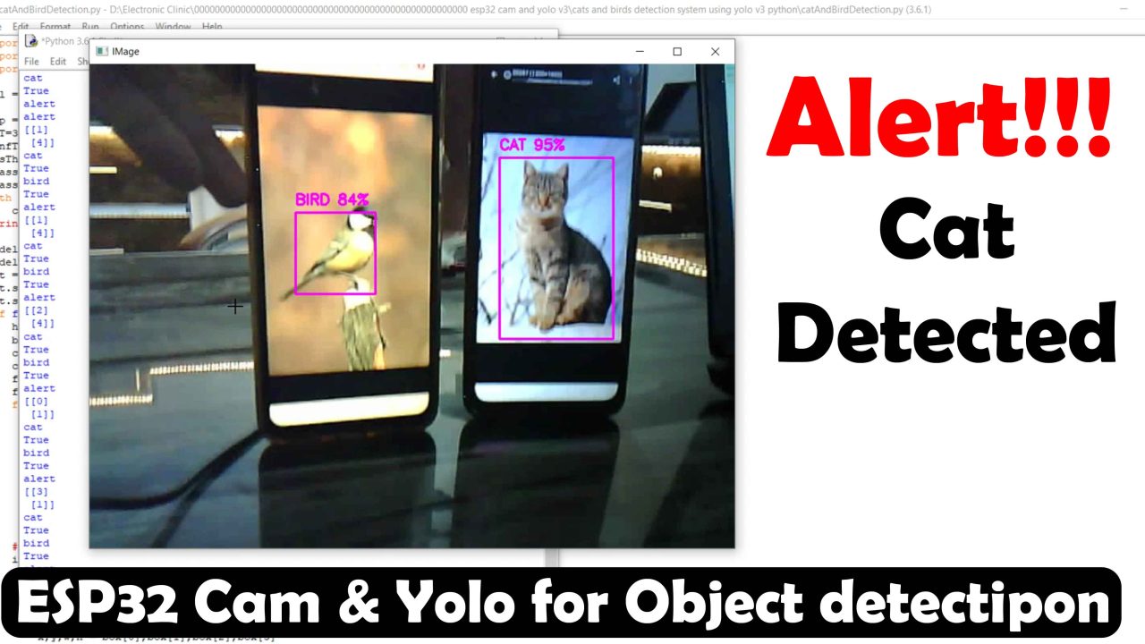 ESP32 CAM with Python OpenCV Yolo V3 for object detection and Identification