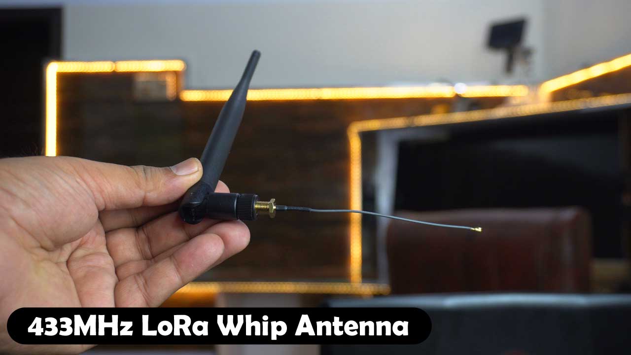 An image showcasing a range test of a 433MHz LoRa whip antenna. The whip antenna is specifically designed for LoRa communication and is being tested to evaluate its range capabilities. The test measures the distance at which the whip antenna can establish and maintain reliable communication between transmitter and receiver. The image captures the setup, highlighting the antenna's performance and demonstrating its suitability for long-range LoRa communication applications.