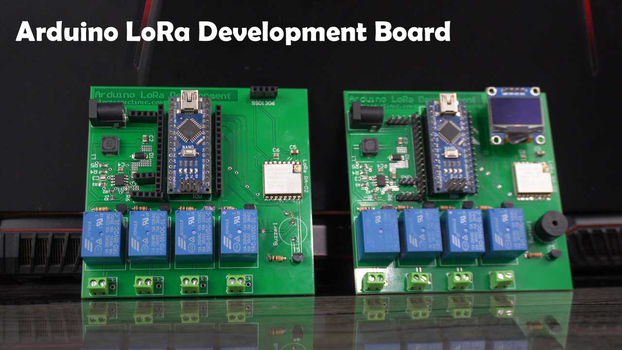 Image depicting DIY Arduino LoRa development boards, showcasing the process of creating custom LoRa-enabled Arduino boards for wireless communication projects.