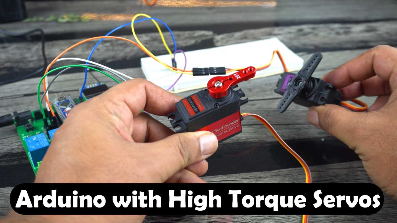 Arduino Board with High-Torque Servo Motors