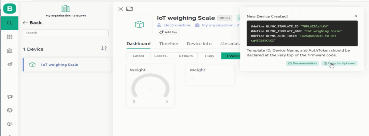 IoT Weighing Scale