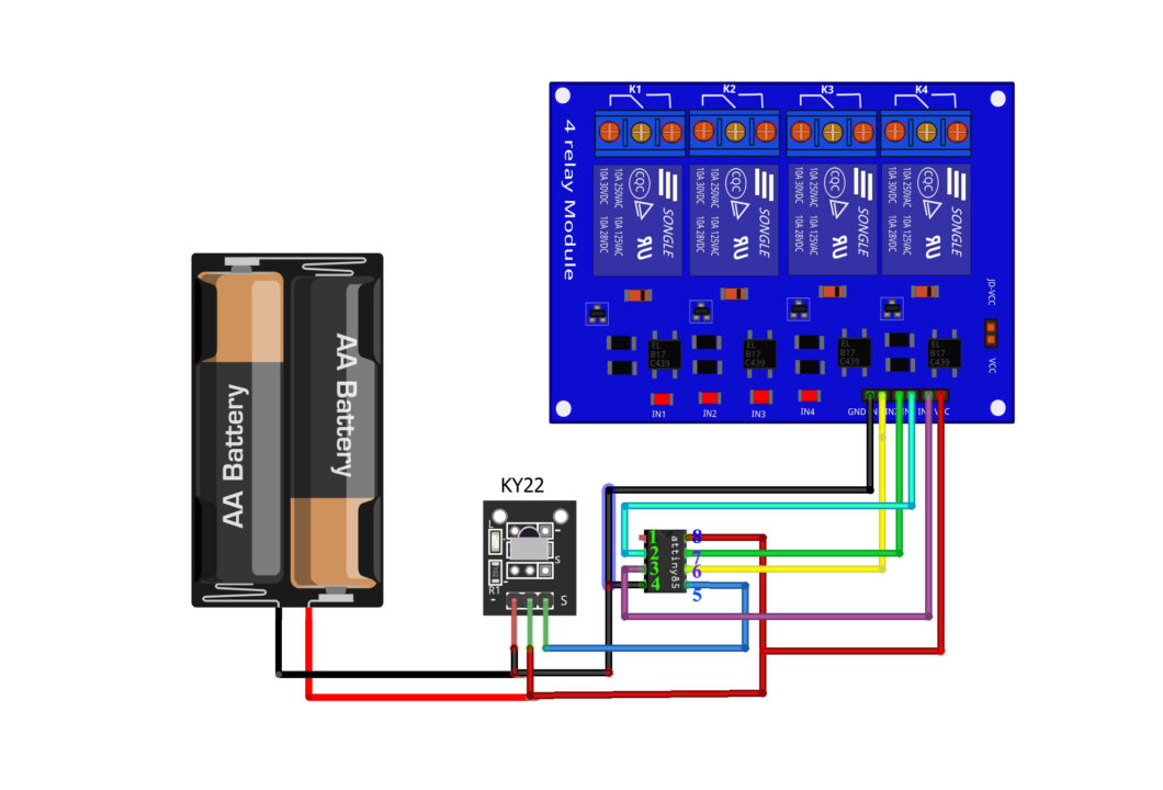 ATtiny85 IR Remote Control
