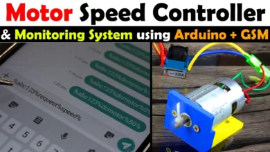 Arduino GSM Motor Speed Controller