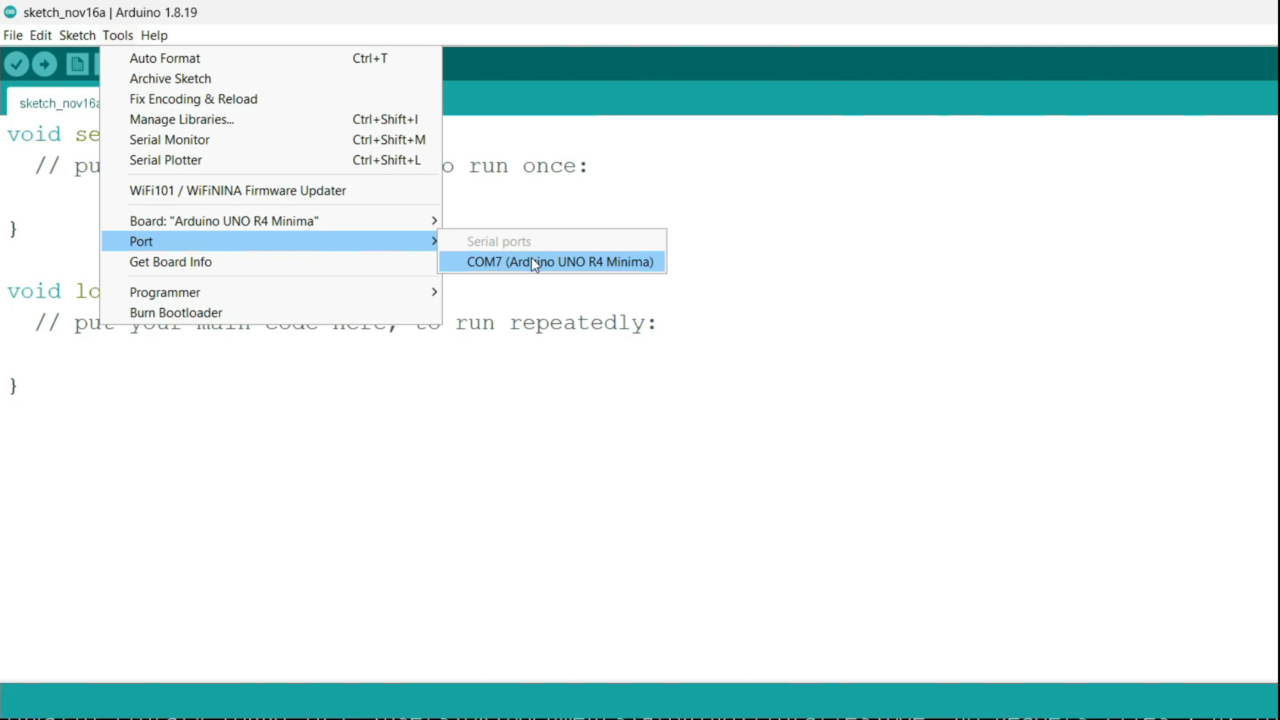 Arduino Uno R4 Minima