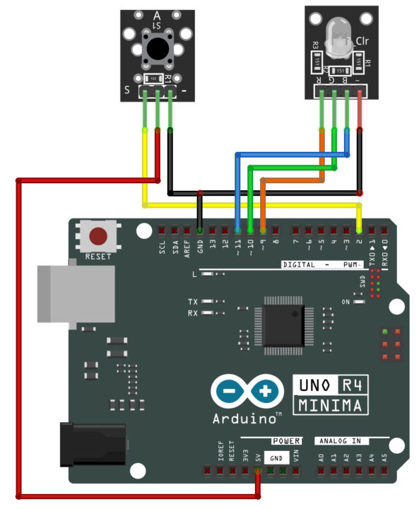 RGB Led with Arduino Uno R4
