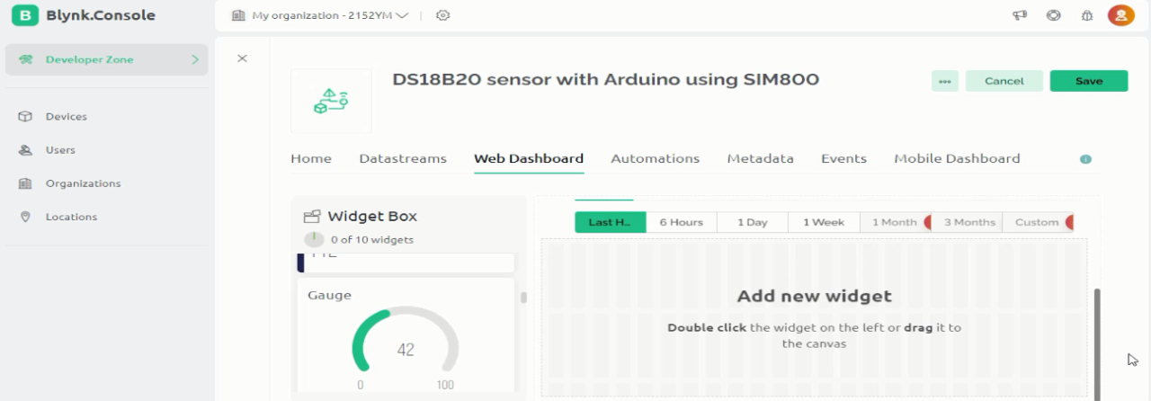 Arduino SIM800L Blynk