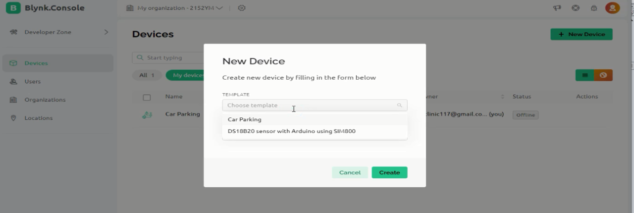 Arduino SIM800L Blynk