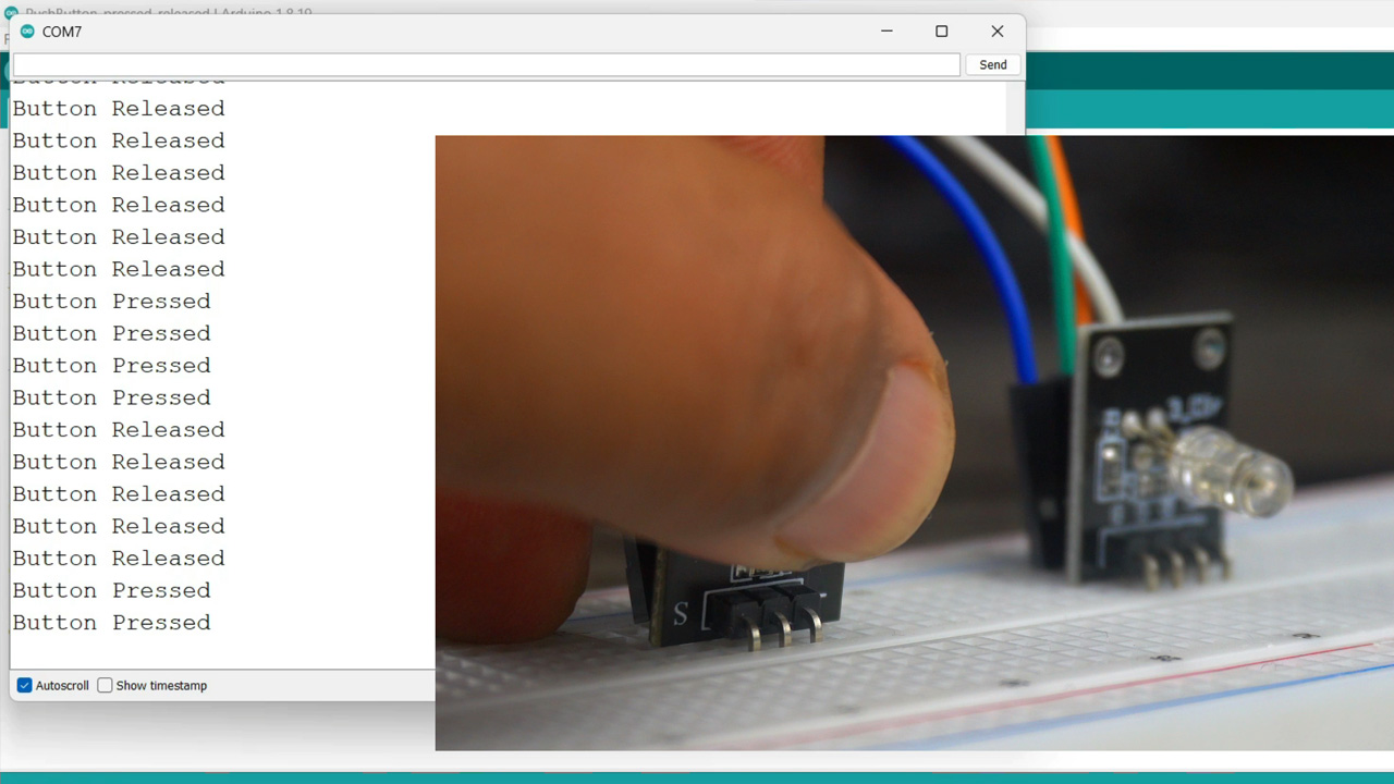 Push button with Arduino Uno R4