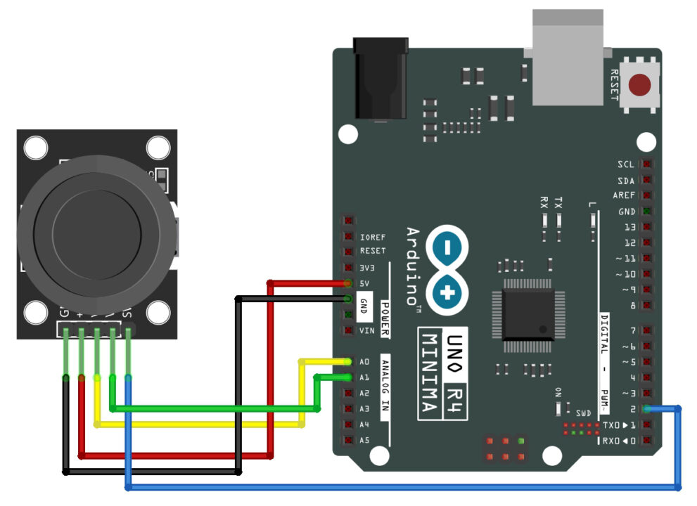 2-Axis joystick with Arduino