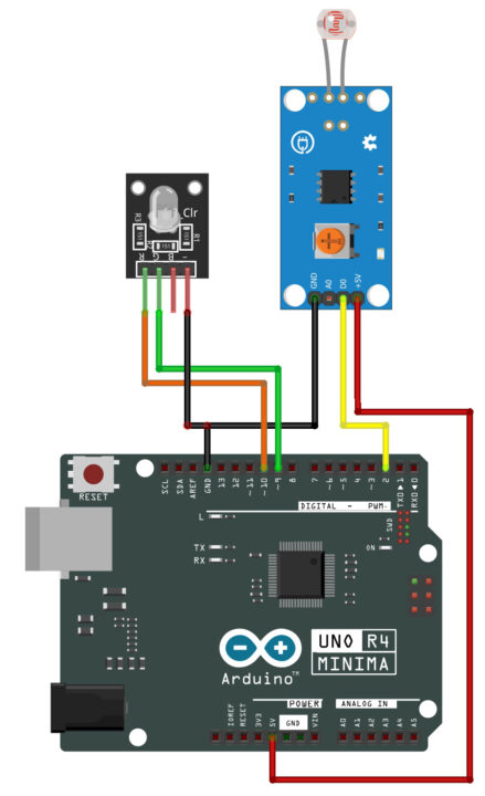 LDR with Arduino Uno R4