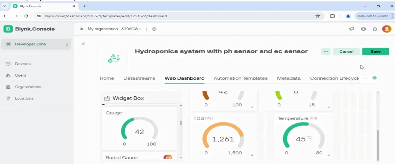 esp32 Hydroponic System