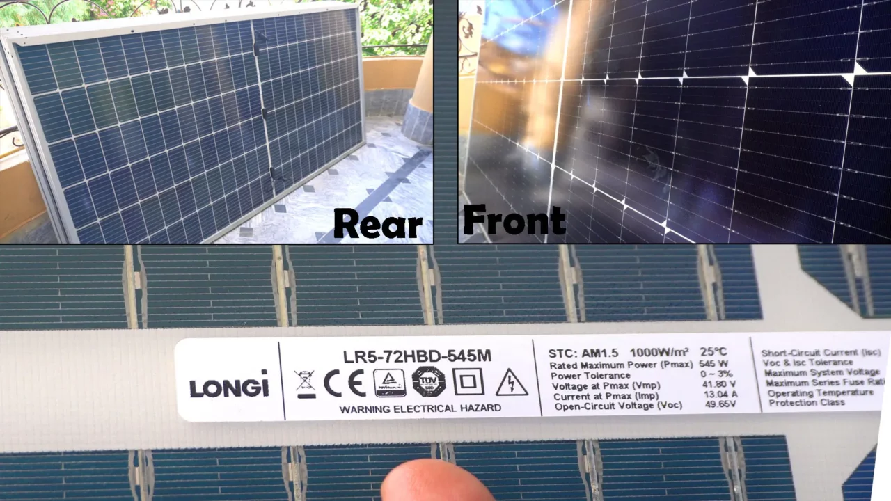 longi bifacial Solar panels System Installation