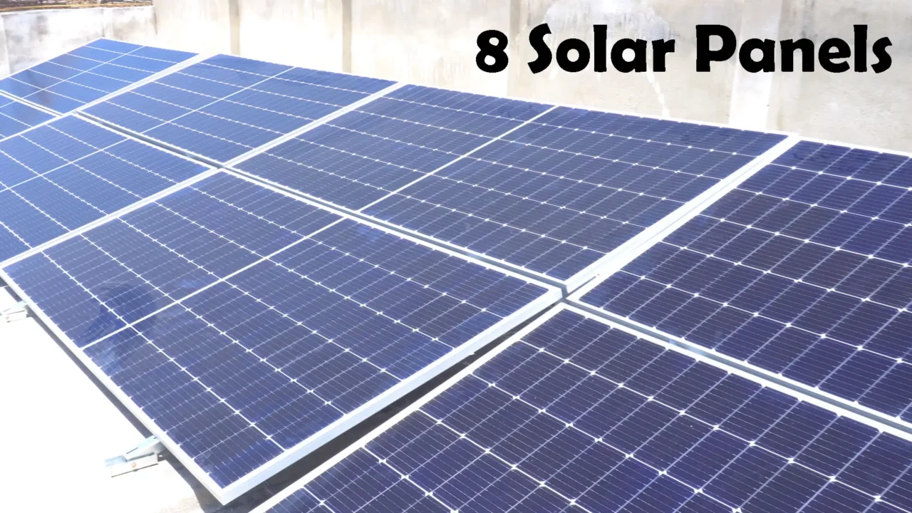 solar installation 8 solar panels longi