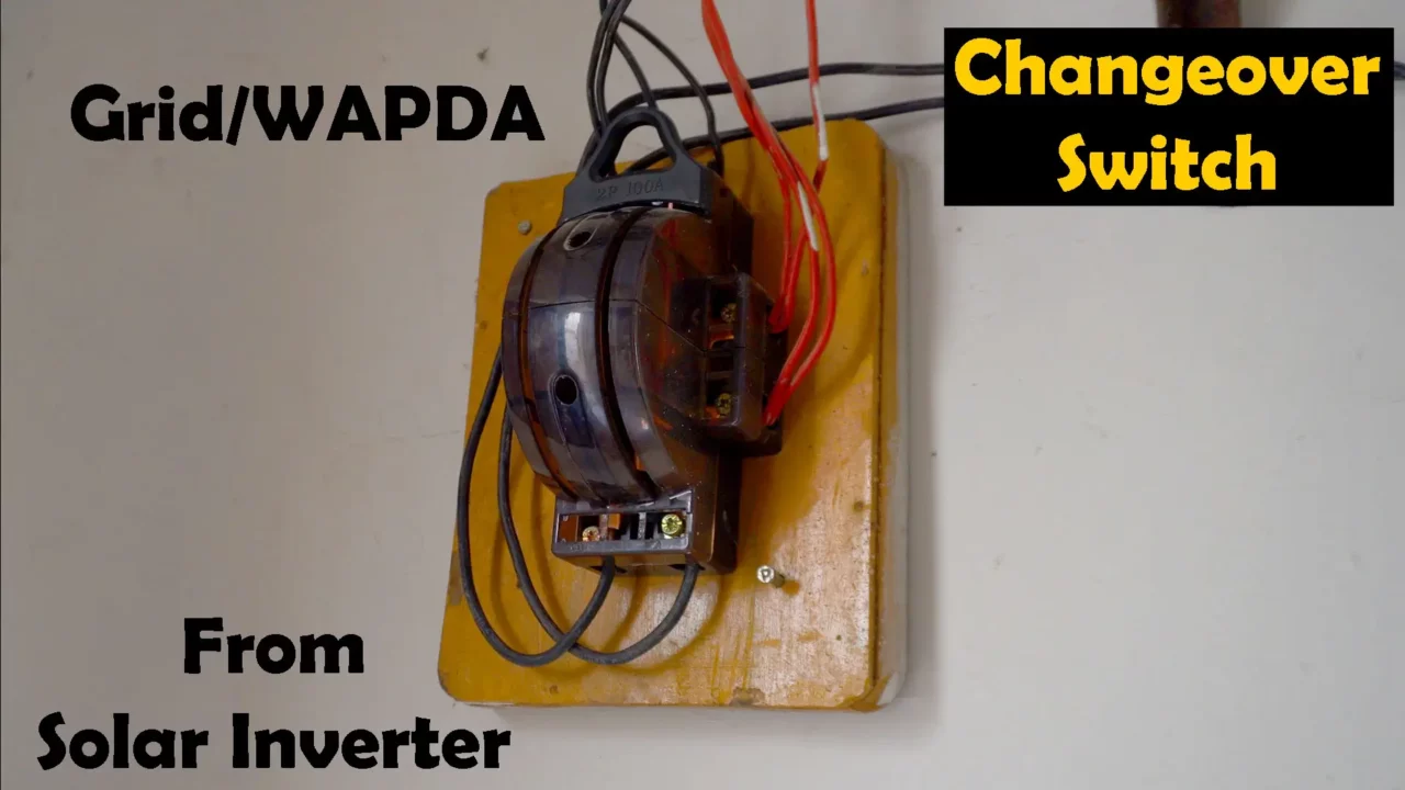 how to use changeover switch for solar inverter System Installation
