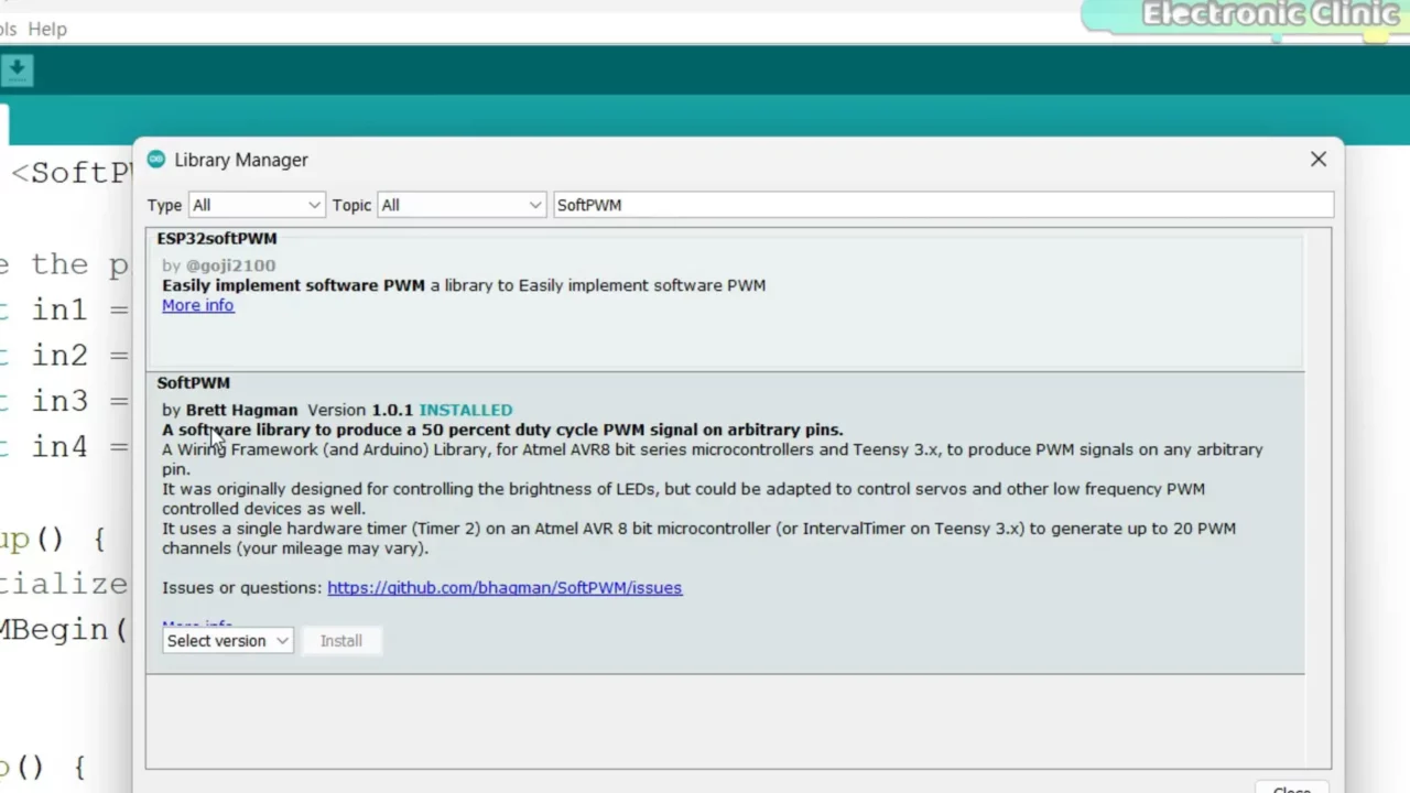 SoftPWM library for the Arduino - master robotics