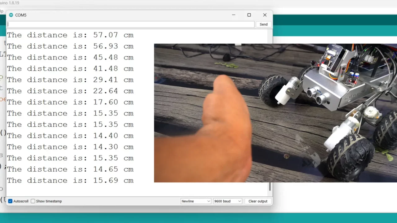 reading an ultrasonic Sensor - master robotics