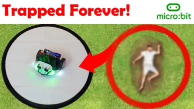 Microbit Robot trapped in a circle forever