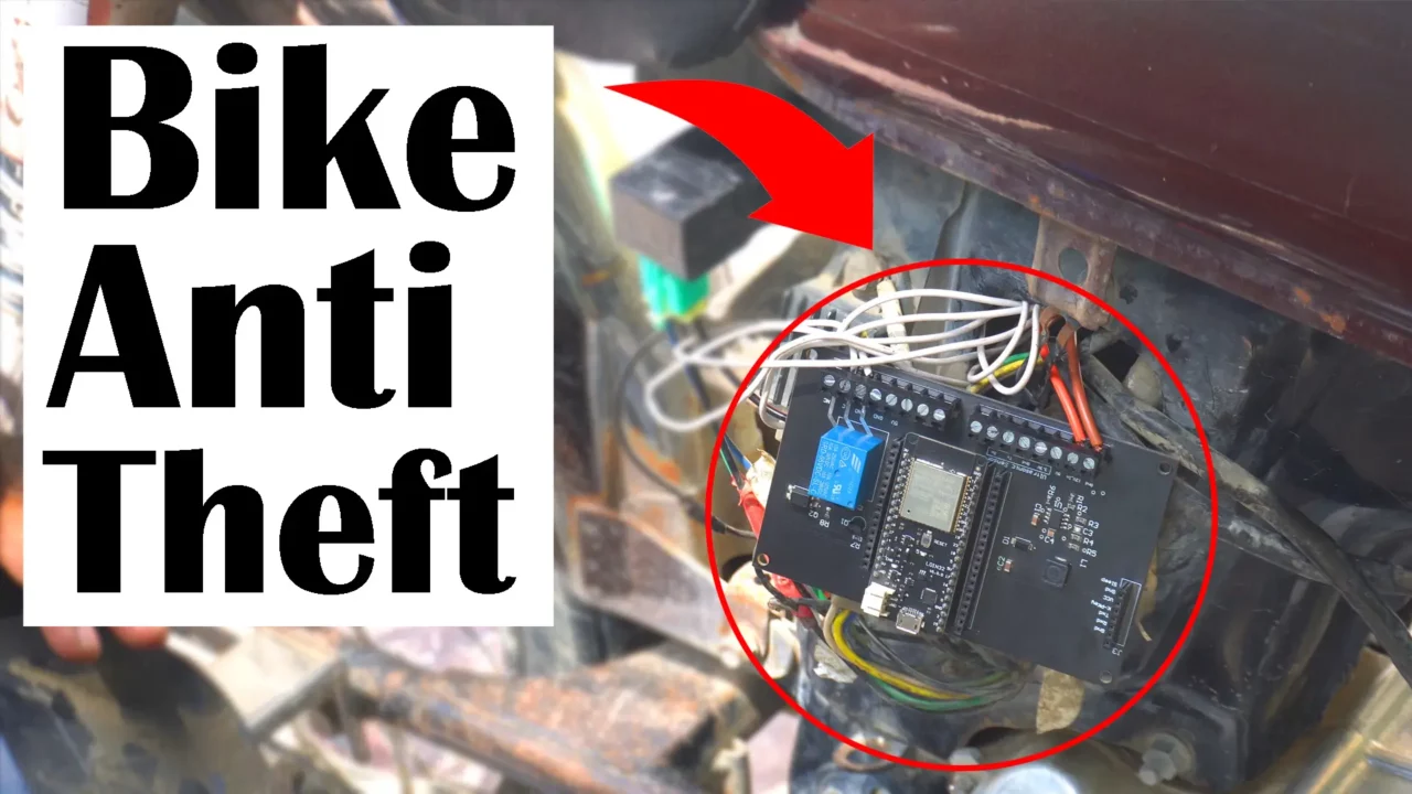 esp32 bike Anti Theft system installation