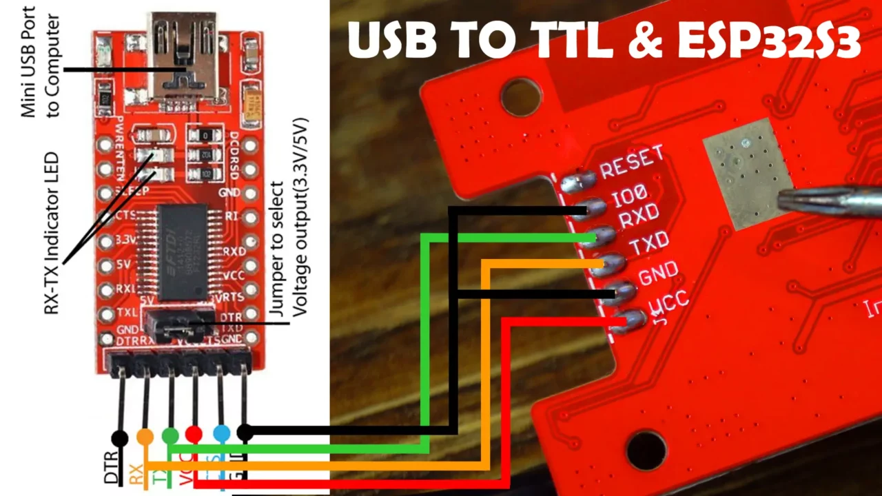 how to upload program to esp32s3 using usb to ttl converter for Soil pH Meter