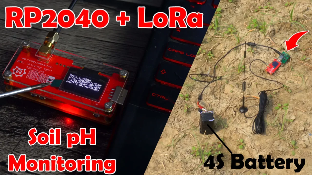 rp2040 and lora ph Soil pH Meter