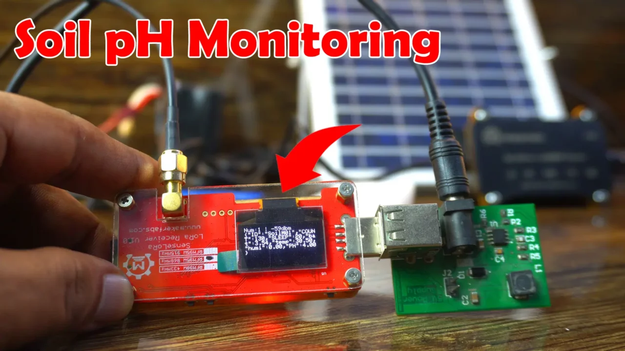 Soil pH Meter with esp32 rp2040 lora