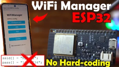 ESP32 WiFi Manager no have coding for ssid and password
