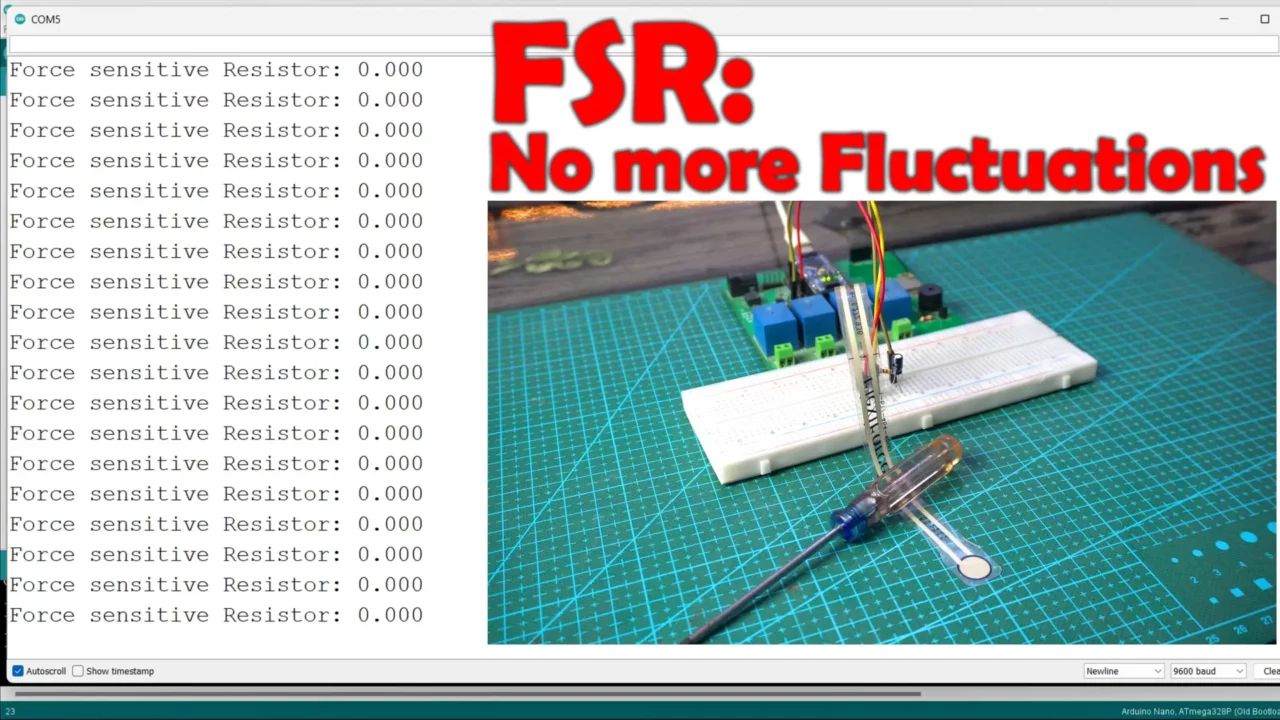 Force Sensitive Resistor value fluctuates issue solved