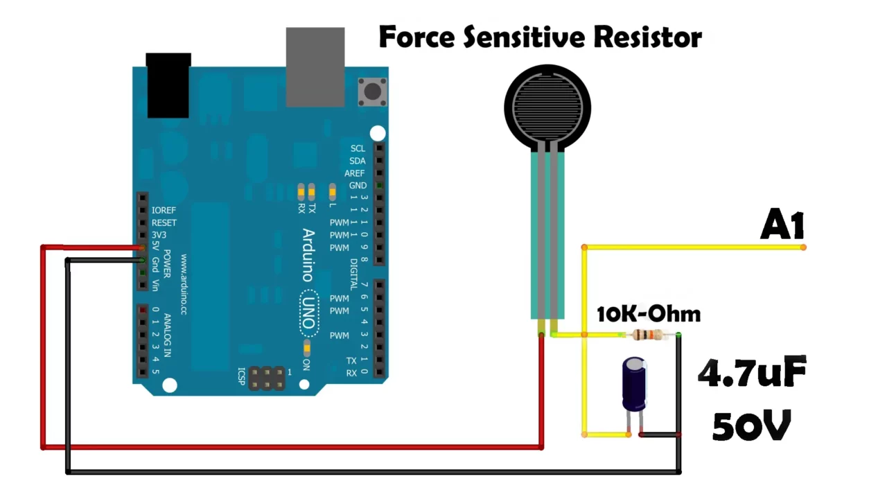 Force Sensitive Resistor FSR with arduino