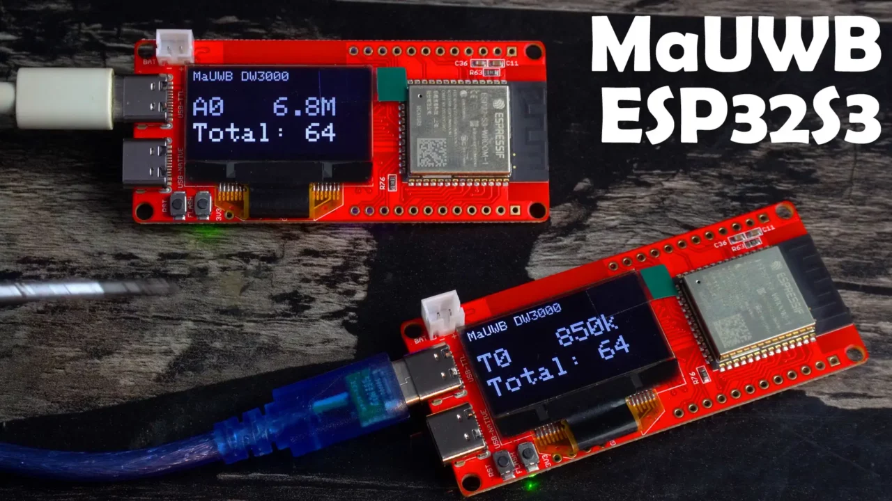 Mauwb esp32s3 indoor tracking system