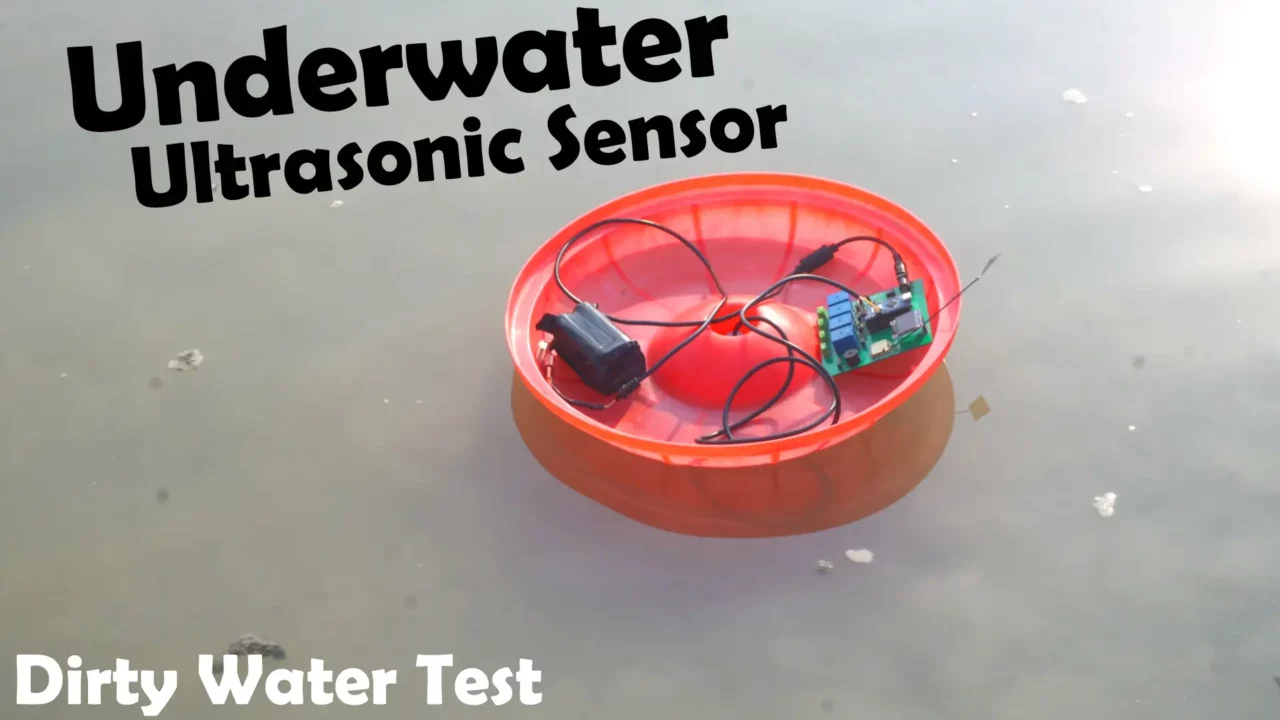 Underwater Ultrasonic Sensor testing on river