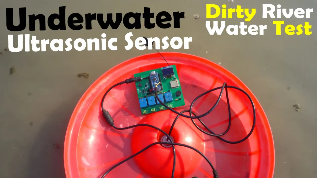 depth monitoring of dirty river using Underwater Ultrasonic Sensor