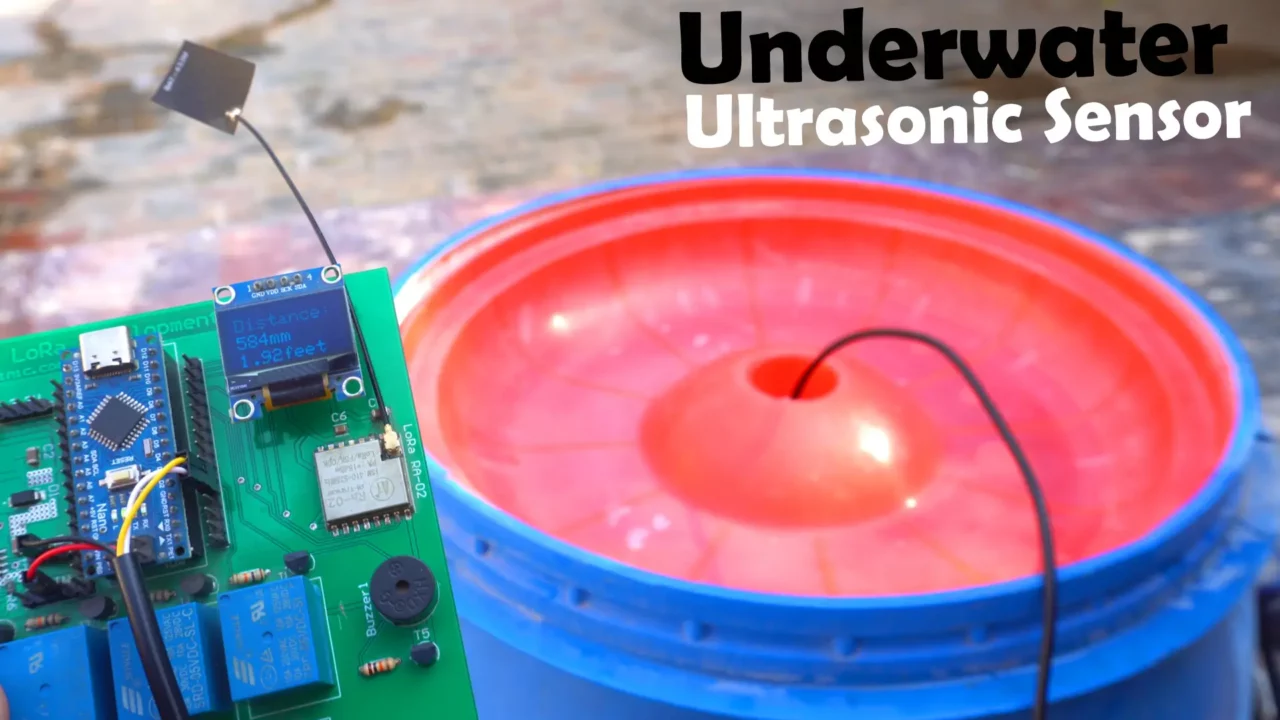 depth monitoring with Underwater Ultrasonic Sensor test3